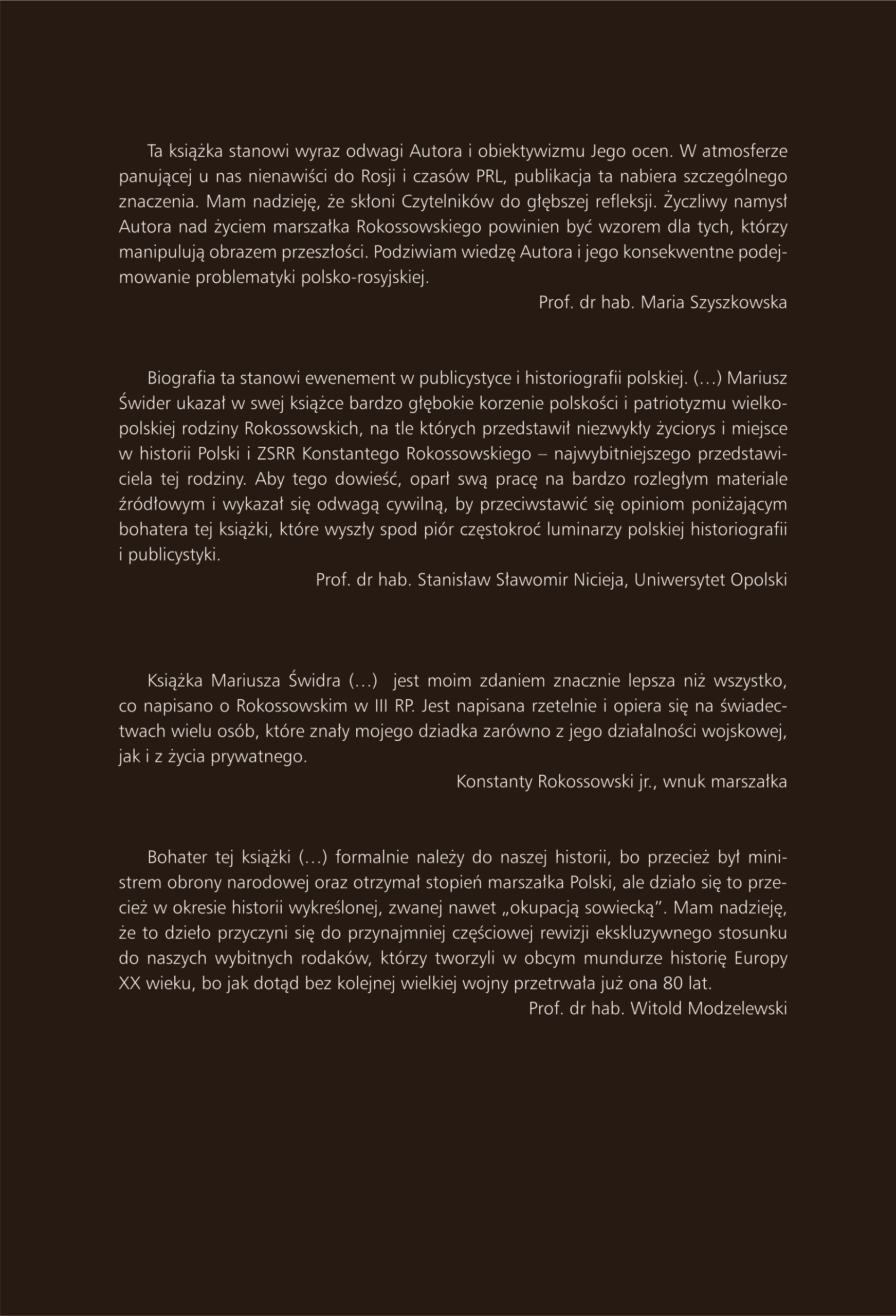 Marszałek Rokossowski, Mariusz Świder - obrazek 2